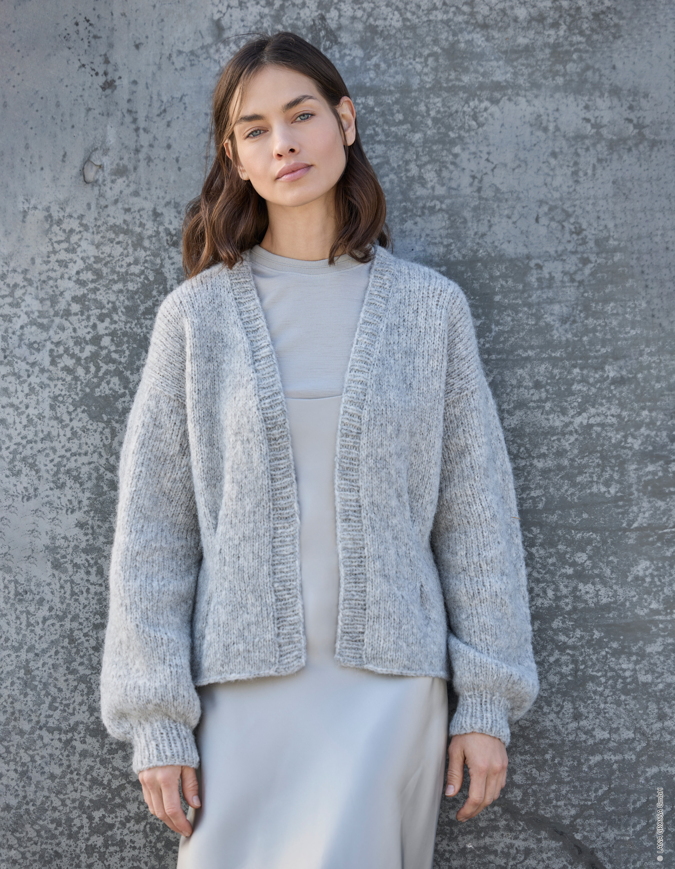 Breipakket Vest Alpaca Air II lichtgrijs maat 48-50