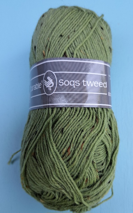 Durable Soqs Tweed 424 Saxion Green