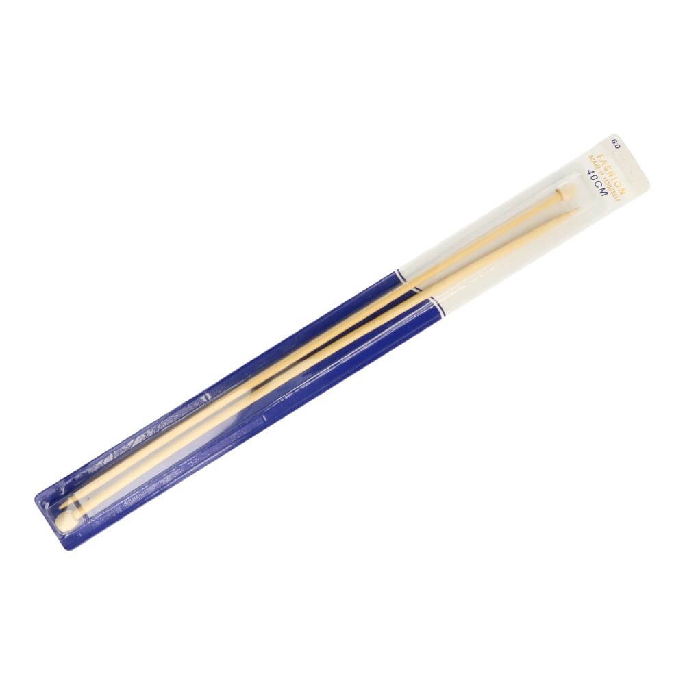 Breinaalden 40 cm hout, 4 mm