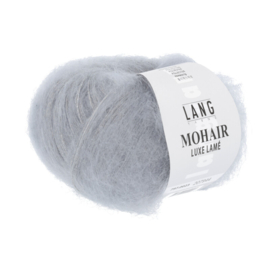 Langyarns Mohair Luxe  Lamé 0023 zilvergrijs