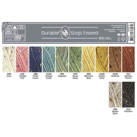 Durable Soqs Tweed 417 Bombay Brown
