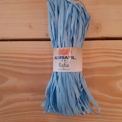Rafia streng 25 g lichtblauw