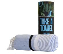 Hamamdoek - Take A Towel - saunadoek - 100x180cm - 100% katoen blauw