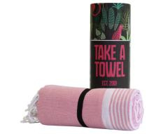 Hamamdoek - Take A Towel - saunadoek - 100x180cm - 100% katoen Roze