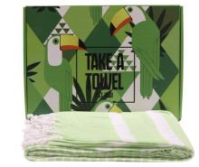 Hamamdoek - Take A Towel - fouta - 90x170 cm - 100% katoen groen