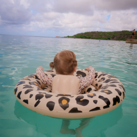 Swim Essentials Baby Float Beige panter 0-1 jaar