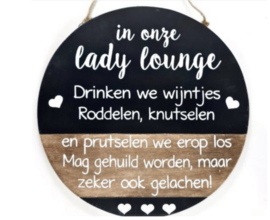 Woodart bord ladylounge rond 40 cm