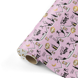 Collectiv Warehouse inpakpapier cool sint roze/goud