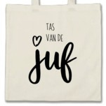 MIV tas van de juf wit.