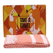 Hamamdoek - Take A Towel - fouta - 90x170 cm - 100% katoen Oranje