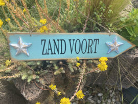 Wegwijzer hout Zandvoort ibiza style