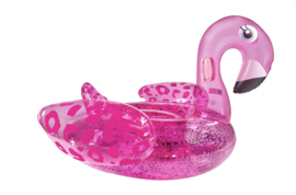 Swim Essentials Opblaas Flamingo XXL  Neon Panterprint - 160 x 130 x 67 cm