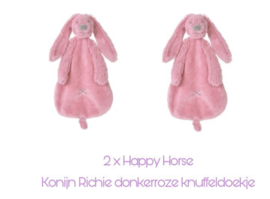 Happy Horse Rabbit Richie deep pink set van 2 tuttle