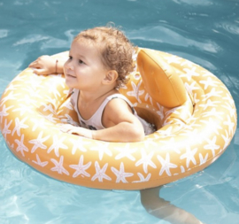 Swim Essentials  Baby Float Beige zeesterren 0-1 jaar