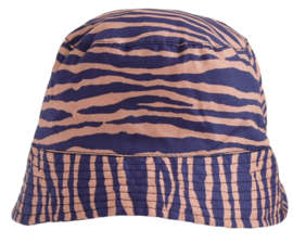 Swim Essentials UV Zonnehoed Baby Blauw/Oranje Zebra