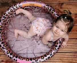 Swim Essentials Babyzwembadje Opblaasbaar Rose goud panter Ø 60 cm