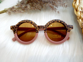 Happy by Lies Zonnebril retro kids Leopard/ woodchuck