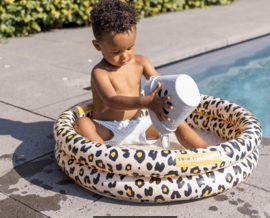 Swim Essentials Babyzwembadje Opblaasbaar Beige panterprint Ø 60 cm