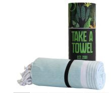 Hamamdoek - Take A Towel - saunadoek - 100x180cm - 100% katoen - Lichtgroen