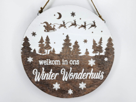 Welkom in ons winter wonderhuis 40x40