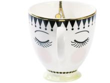 Miss Etoile - trendy koffiemok  met gezicht