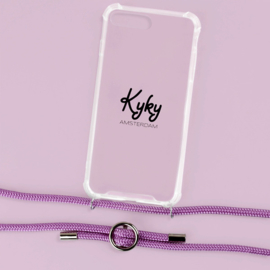 Kyky telefoonketting pretty in pink  stunning silver.