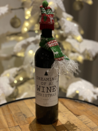 FLESSENWERK WINE CHRISTMAS 750 ml rood met kerstmuts