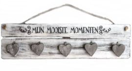Woodart mooiste momenten magneten wit 13x50