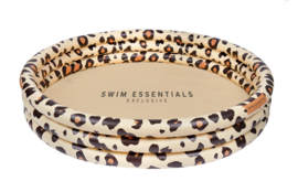 Swim Essentials Opblaasbaar Zwembad Kinderzwembad Beige Panterprint Ø 150 cm