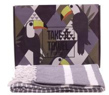 Hamamdoek - Take A Towel - fouta - 90x170 cm - 100% katoen Zwart