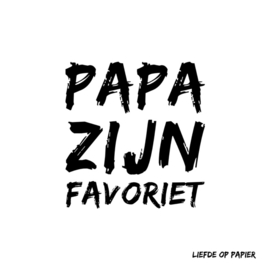 Kaart| Papa zijn favoriet