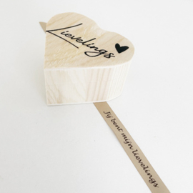 Houten hart| Lievelings