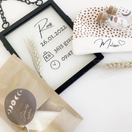 Baby mutsje stip| Gepersonaliseerd