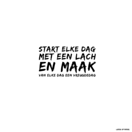 Kaart| Start elke dag met een lach