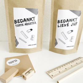 Bedankt| Lieve juf