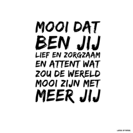 Kaart| Mooi dat ben jij