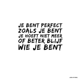 Kaart| Je bent perfect