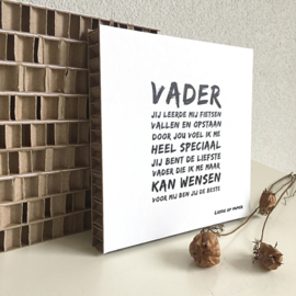 Honingraat kaart| Vader