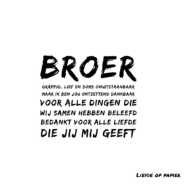 Kaart| Broer