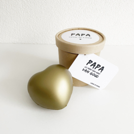 Gouden hart kado| Papa