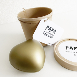 Gouden hart kado| Papa