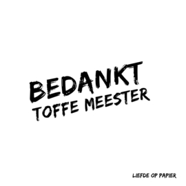 Kaart| Bedankt lieve meester