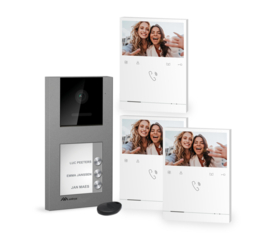 FACILA NEXT K2141W/3 kit, video intercom met 3 binnenposten.