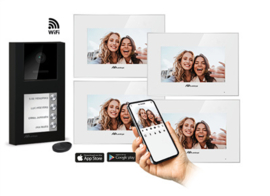 FACILA NEXT K2171W/B4 kit, video intercom met 4 binnenposten.