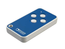Handzender Roger E80/TX4R/2, 4 channels Blauw.