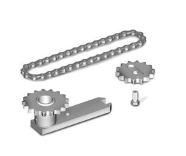 Roger LT 301 tandwielen en ketting 360°, 1 motor kit
