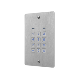 Anti vandaal codepaneel, RVS/INOX, Inbouw.
