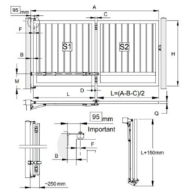 Poortfolding kit FAC BI
