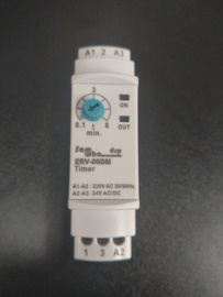 Tijdrelais erv-06dm, 24V/230V.