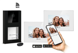 FACILA NEXT K2171W/B kit, video intercom met 2 binnenposten.